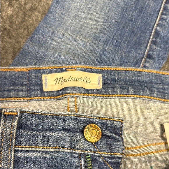 Madewell Blue High Rise Jeans with Distressed Details - Picture 2 of 6